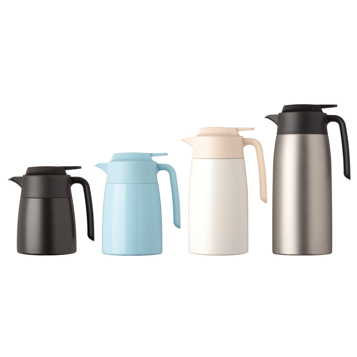 バリウス 分解できる超軽量コンパクト ステンレス卓上ポット 800ml/1.1