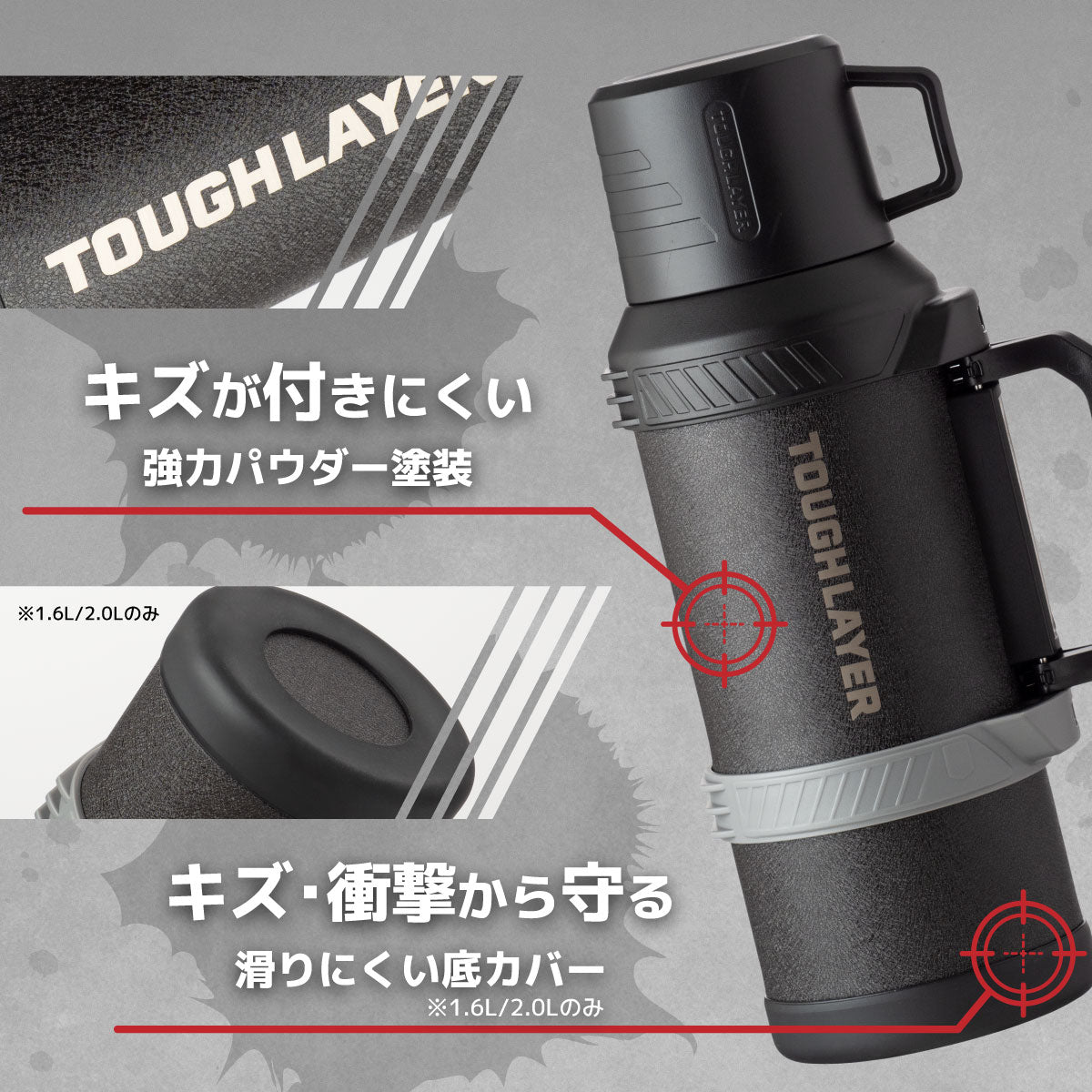 タフレイヤー コップ付きボトル 1.3L/1.6L/2.0L – 株式会社アトラス