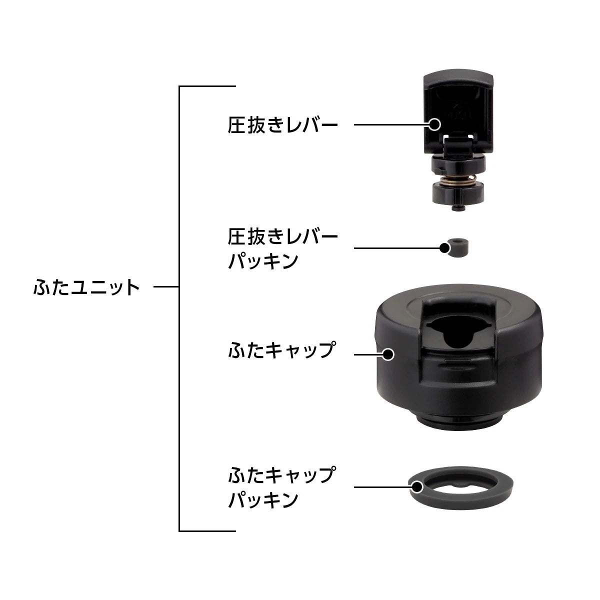 レバーパッキン ASOC用