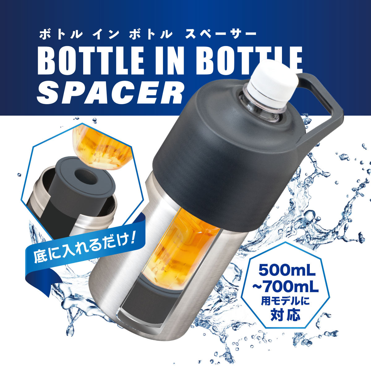 ボトルインボトル ペットボトルホルダー用スペーサー – 株式会社アトラス