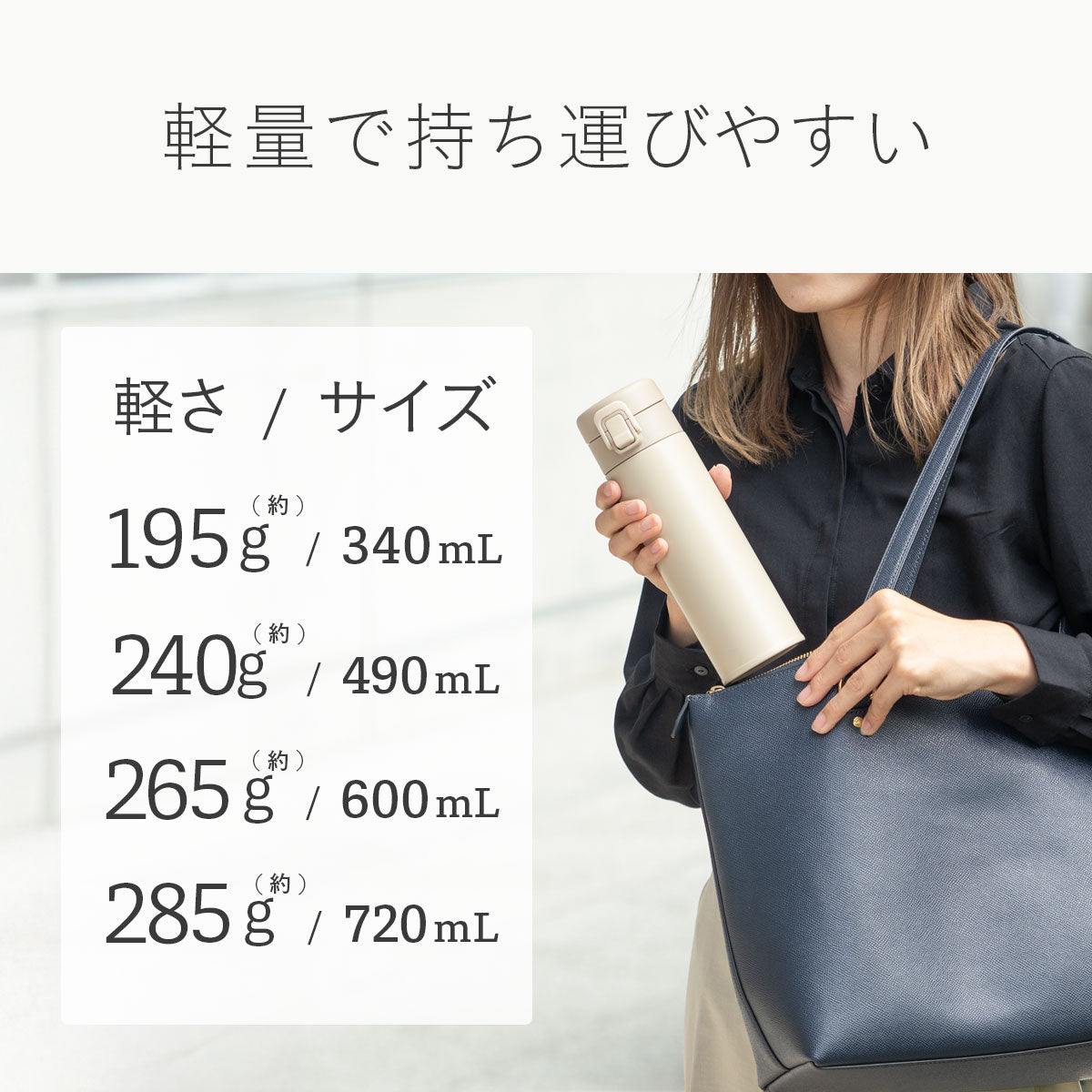 ベーシックプロダクツ ワンタッチボトル 340ml/490ml/600ml/720ml
