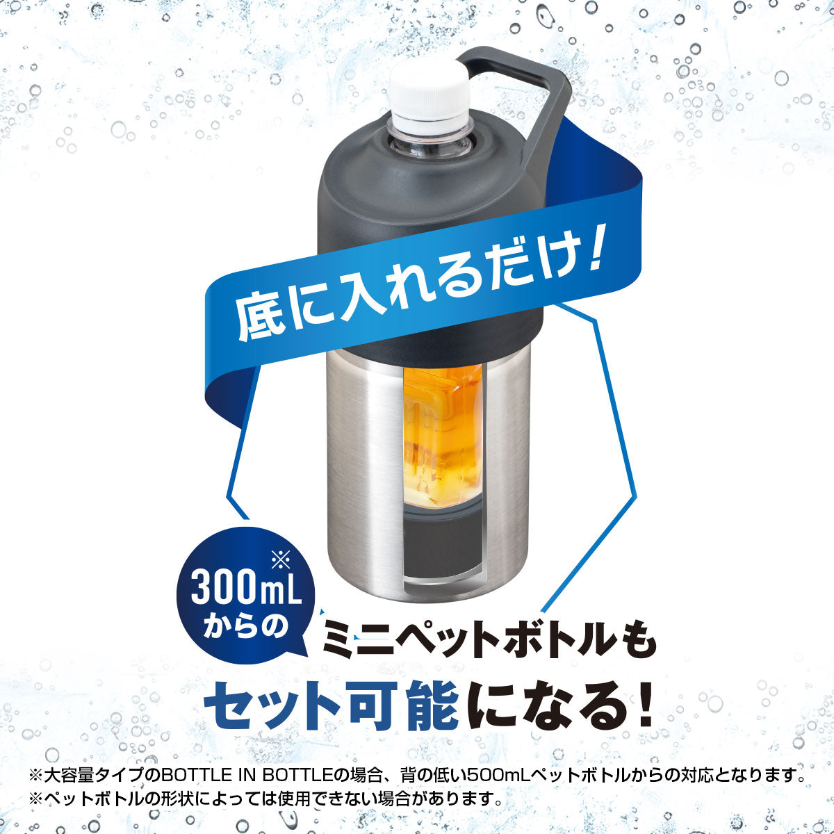 ボトルインボトル ペットボトルホルダー用スペーサー ABIB-SP シリーズ