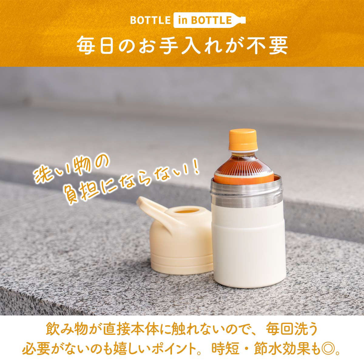 ボトルインボトル ペットボトルホルダー Fタイプ(ホット/ミニサイズ