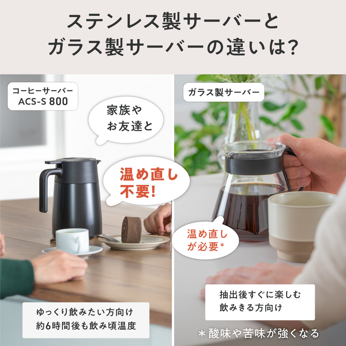 カフェリンク コーヒーサーバー 中栓・流水路まで分解できる 650ml