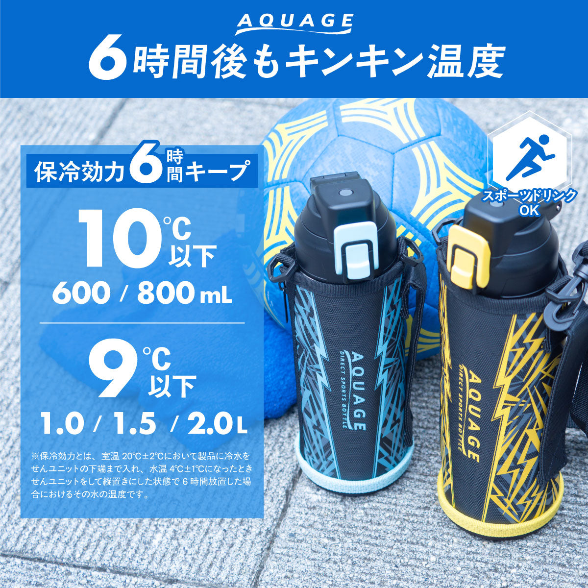 アクアージュ ダイレクトボトル スポーツ飲料対応 600ml/800ml/1.0L