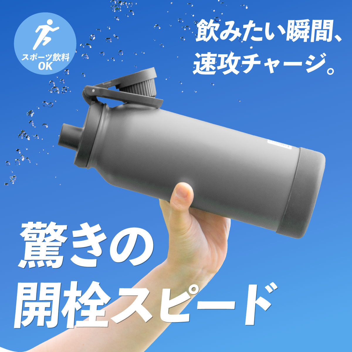 アクティバ ハンドル付き ダイレクトボトルAタイプ 600ml/1.0L /1.2L