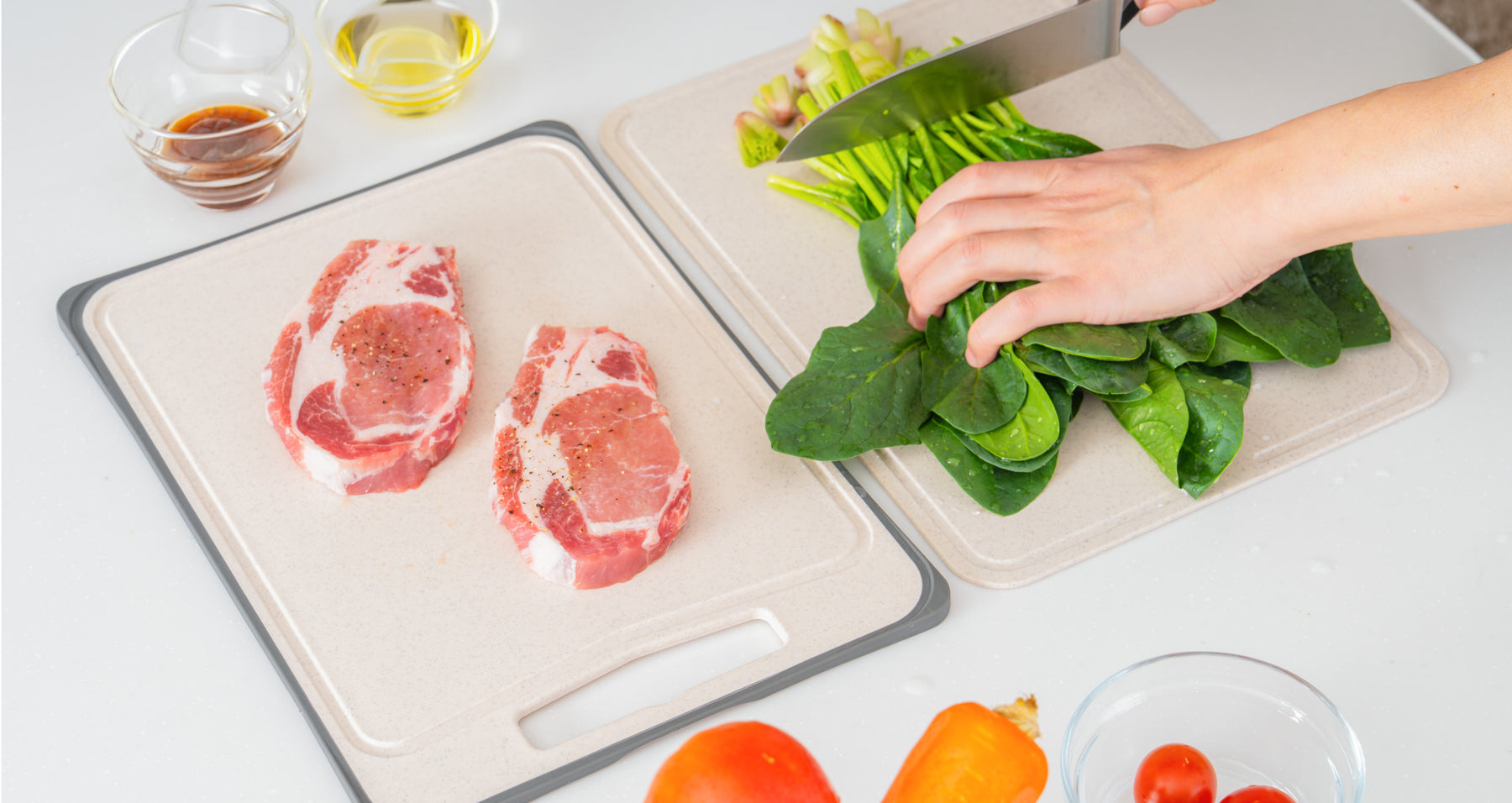 調理がはかどる。まな板2枚セットの『Nico board（ニコボード）を販売開始いたします。