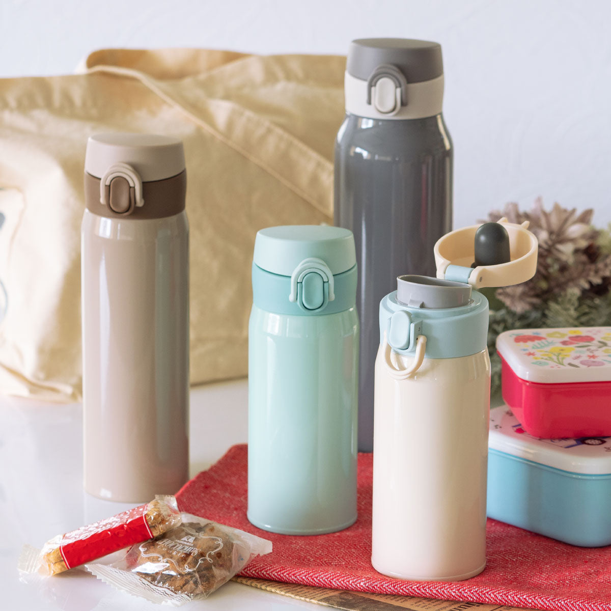 エアリスト 分解できる超軽量ワンタッチマグボトル 365ml/495ml/620ml