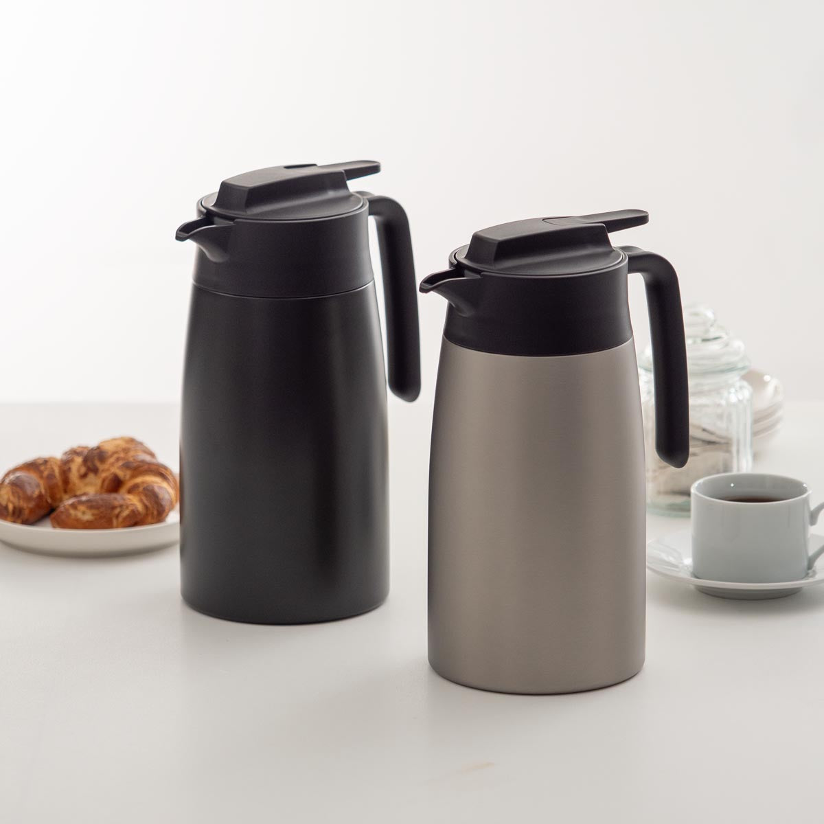 バリウス 分解できる超軽量コンパクト ステンレス卓上ポット 800ml/1.1