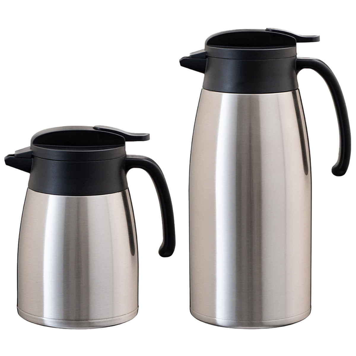 バリウス 超軽量コンパクト ステンレス卓上ポット シルバー 650ml/800ml/1.0L/1.6L/2.1L/2.5L