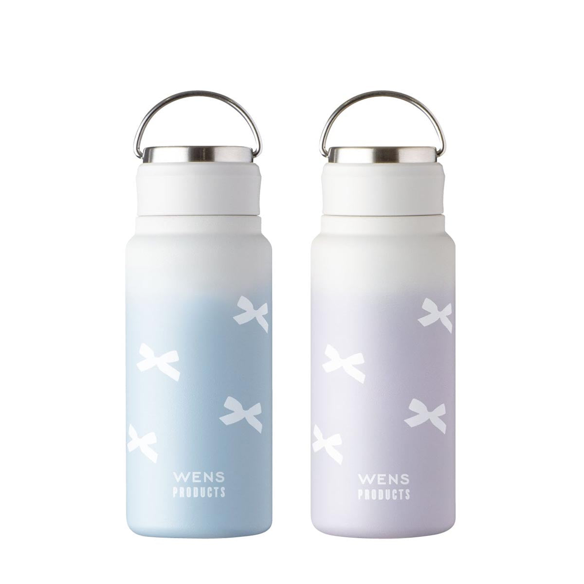 ウェンズプロダクツ ステンレスハンドル付き シームレススクリューボトル リボンデザイン 530ml