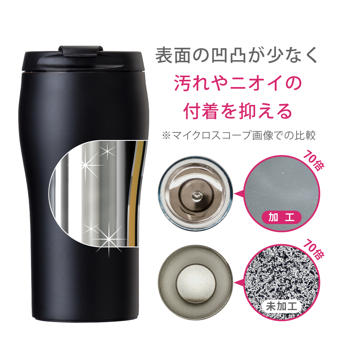 カフェタンブラー 350ml シルバー image02