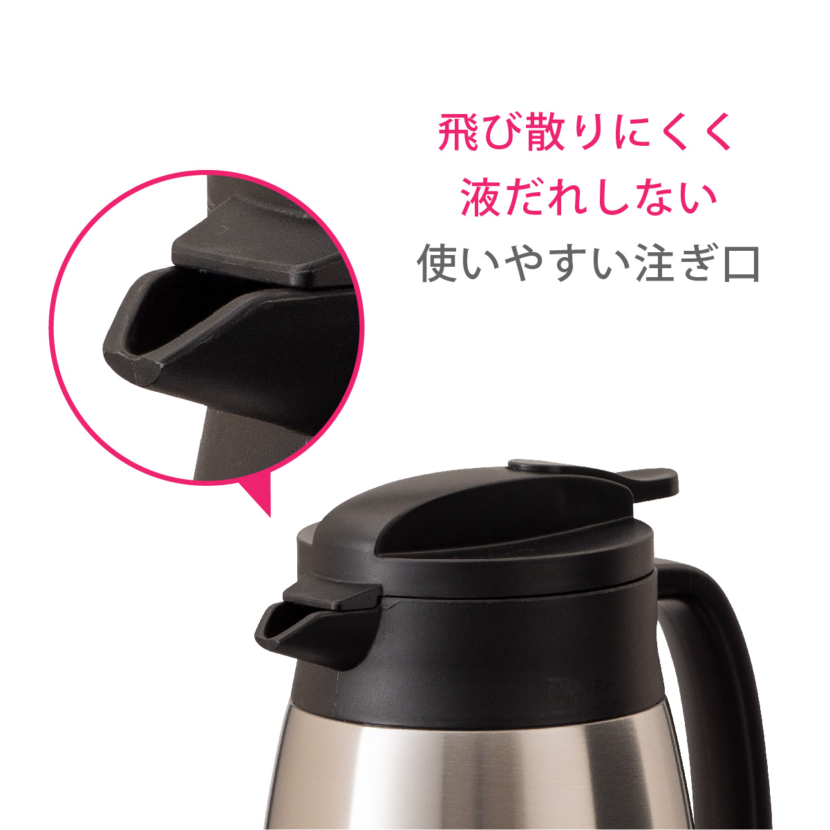 VARIUS 超軽量コンパクト卓上ステンレスポット 2500ml image04